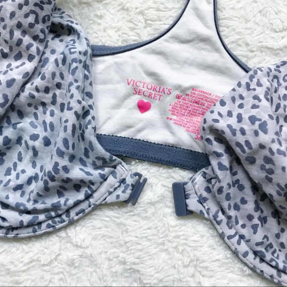 Victoria’s Secret Gray Cheetah Front Clasp Bra - Picture 5 of 7